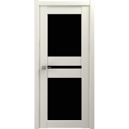 Дверь межкомнатная Эмаль "Флэш 19"/ Черное стекло